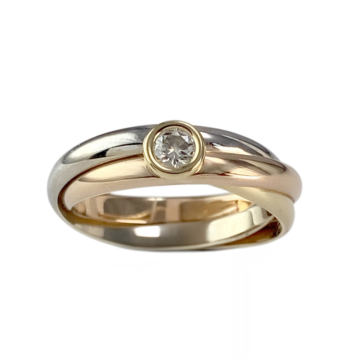 Solitaire d'occasion 3 ors 750 diamant