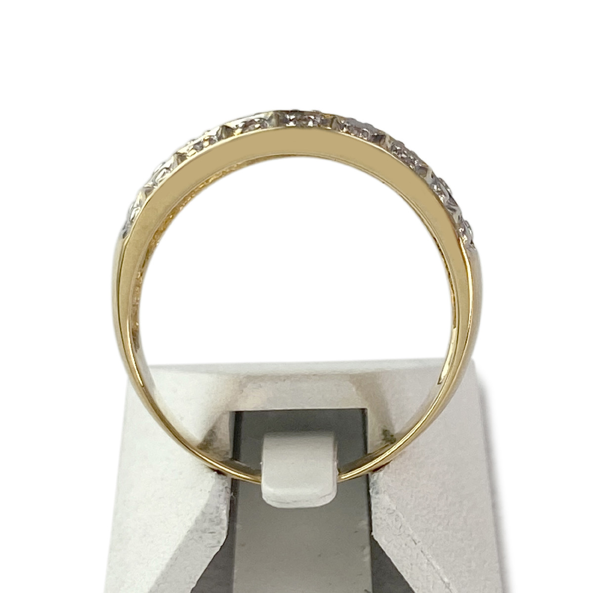 Bague d'occasion or 750 2 tons diamants - vue 3