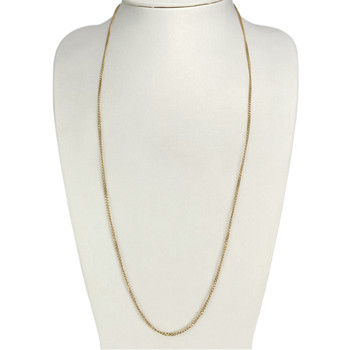 Chaîne d'occasion or 750 jaune maille gourmette 68,5 cm