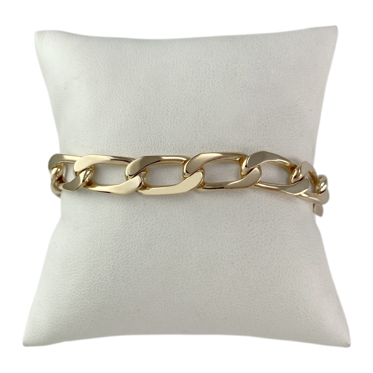 Bracelet d'occasion or 585 jaune maille cheval 19,5 cm