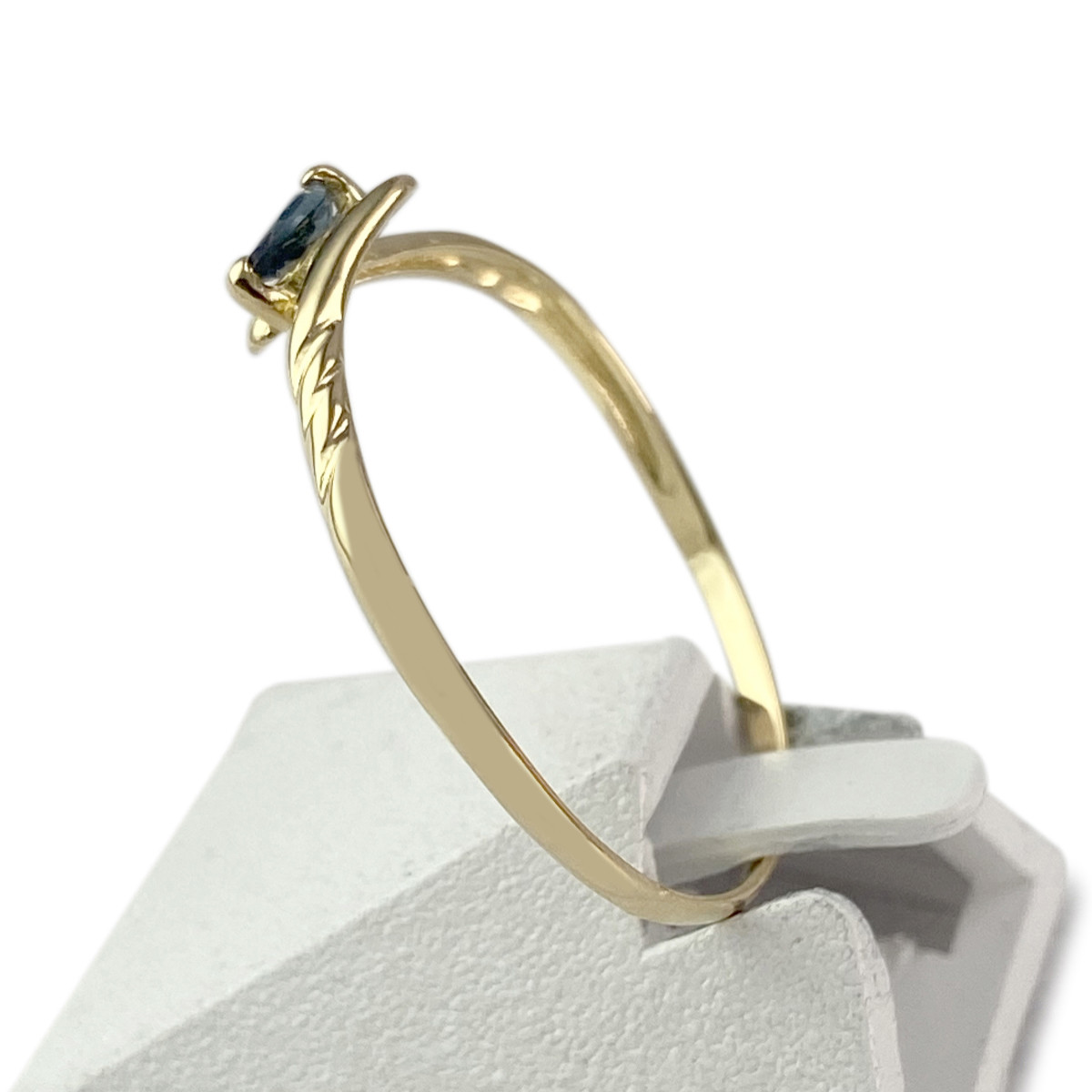 Bague d'occasion or 750 jaune saphir - vue 2