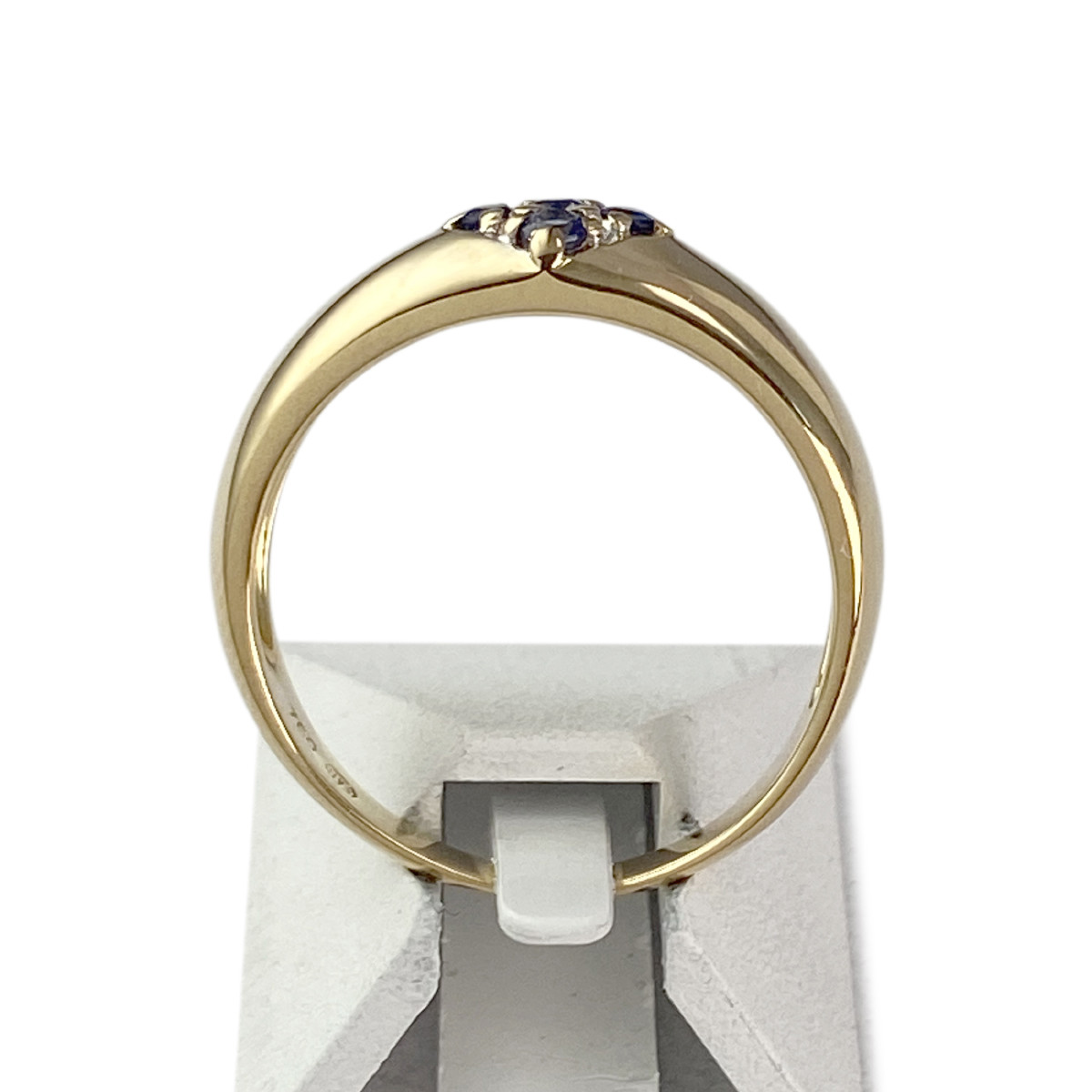 Bague d'occasion or 750 jaune saphirs - vue 3