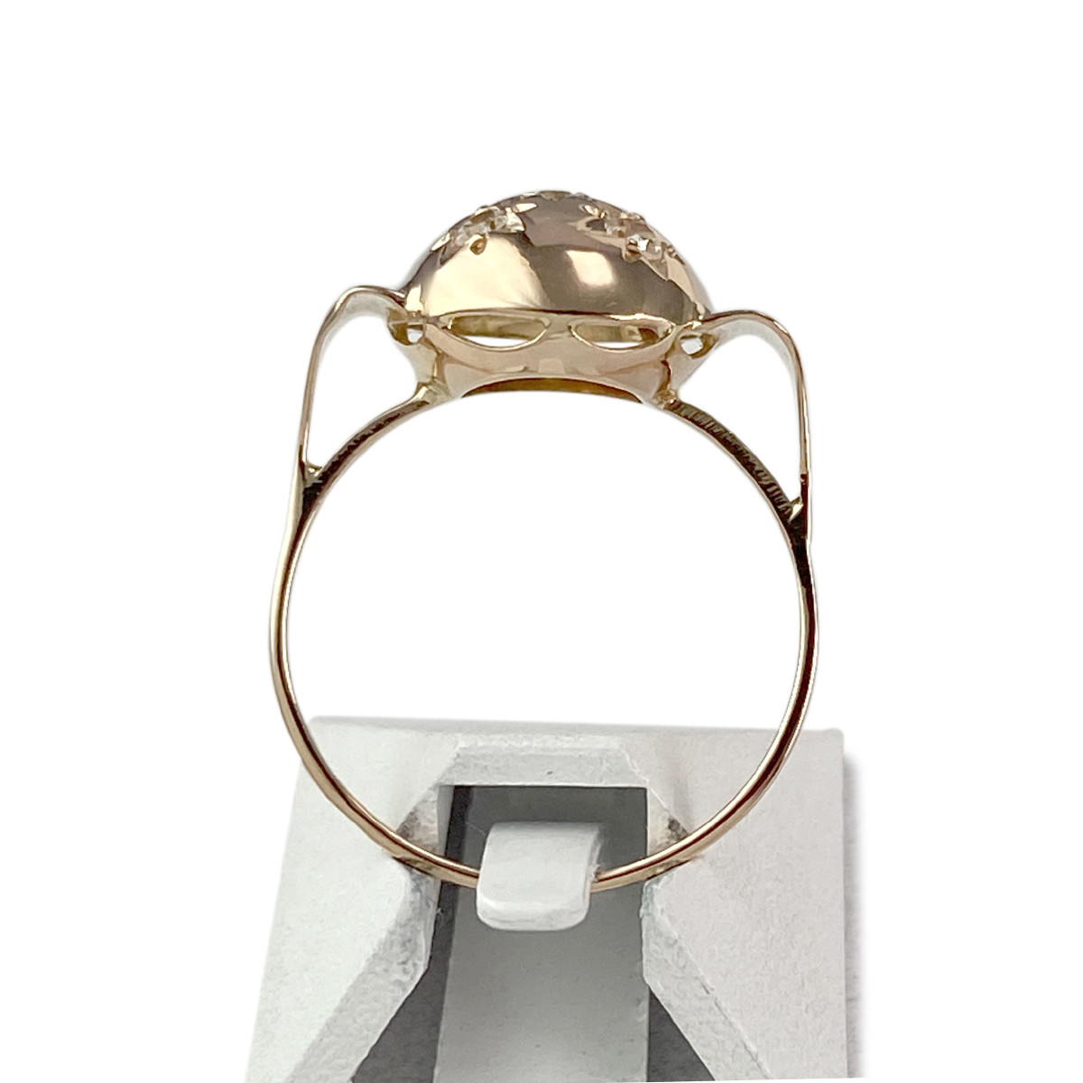 Bague d'occasion or 750 jaune spinelles synthétiques - vue 3