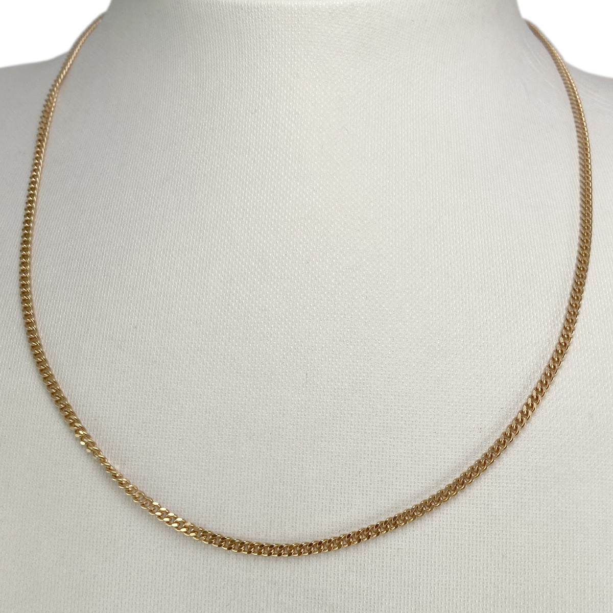 Chaîne d'occasion or 750 jaune maille gourmette 45,5 cm - vue 2