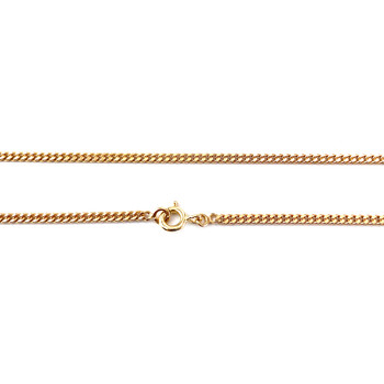 Chaîne d'occasion or 750 jaune maille gourmette 45,5 cm