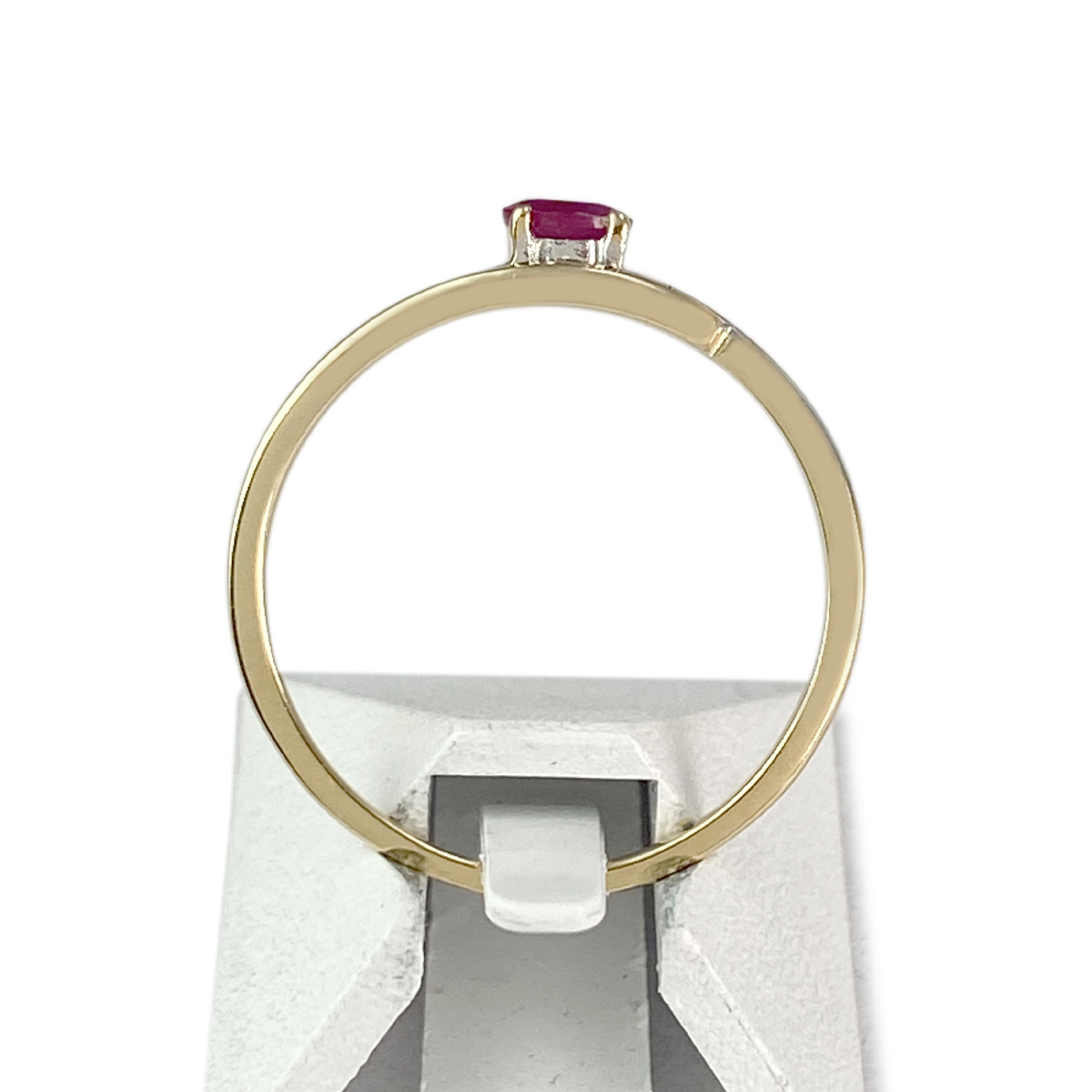 Bague d'occasion or 750 2 tons rubis - vue 3