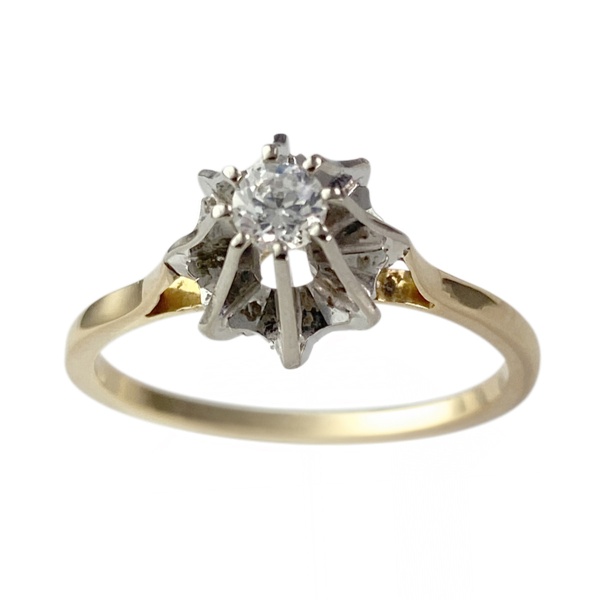 Solitaire d'occasion 2 ors 750 zirconia