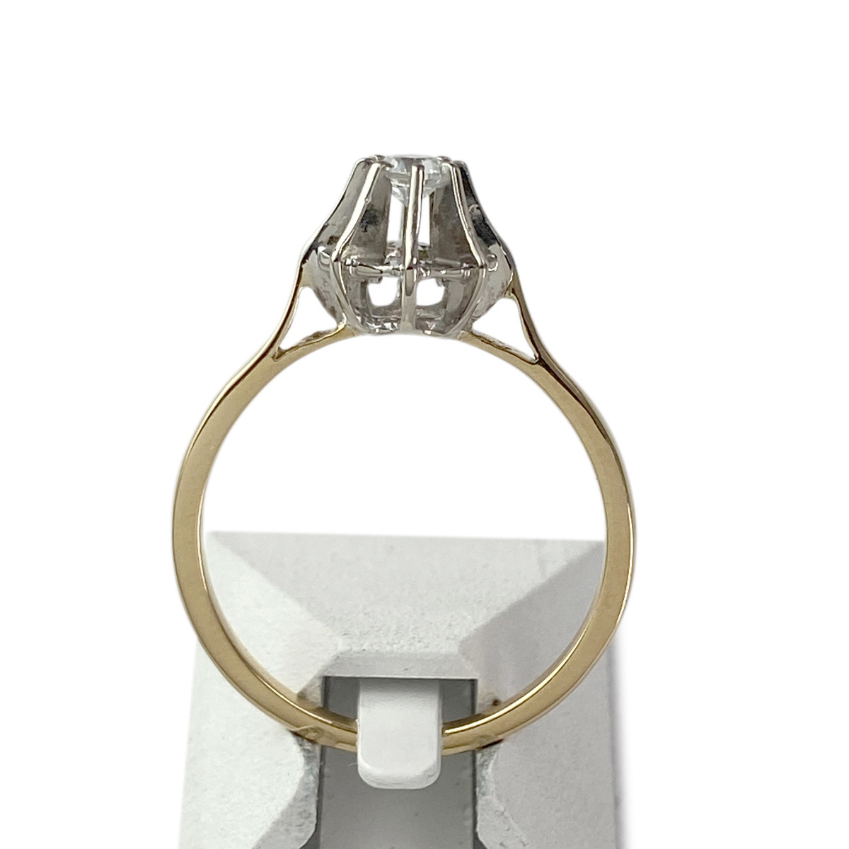 Solitaire d'occasion 2 ors 750 zirconia - vue 3
