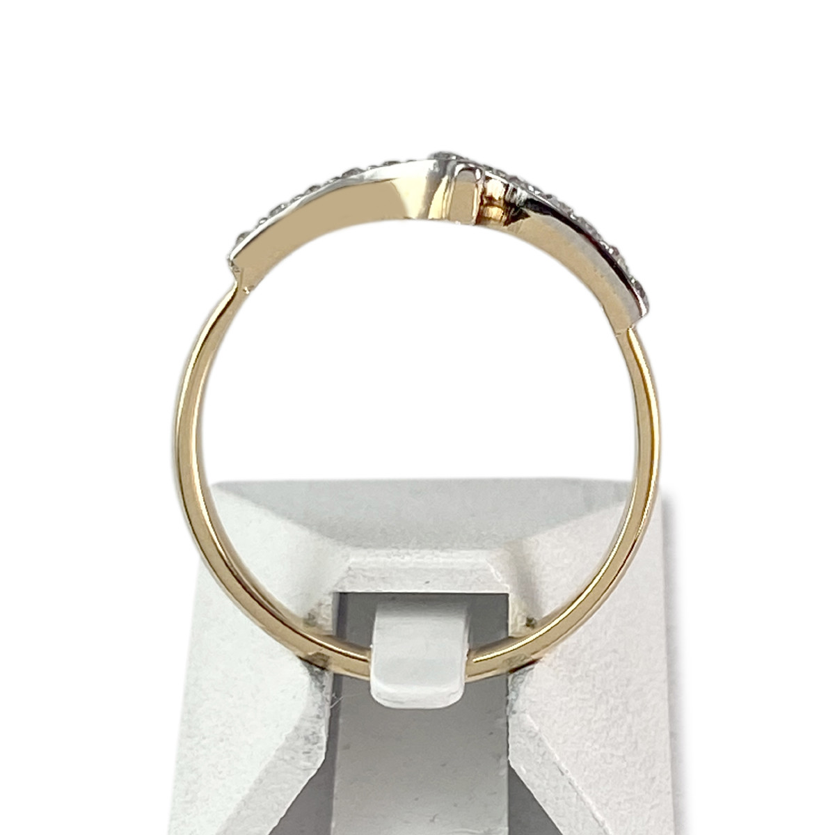 Bague d'occasion 2 ors 750 diamants - vue 3