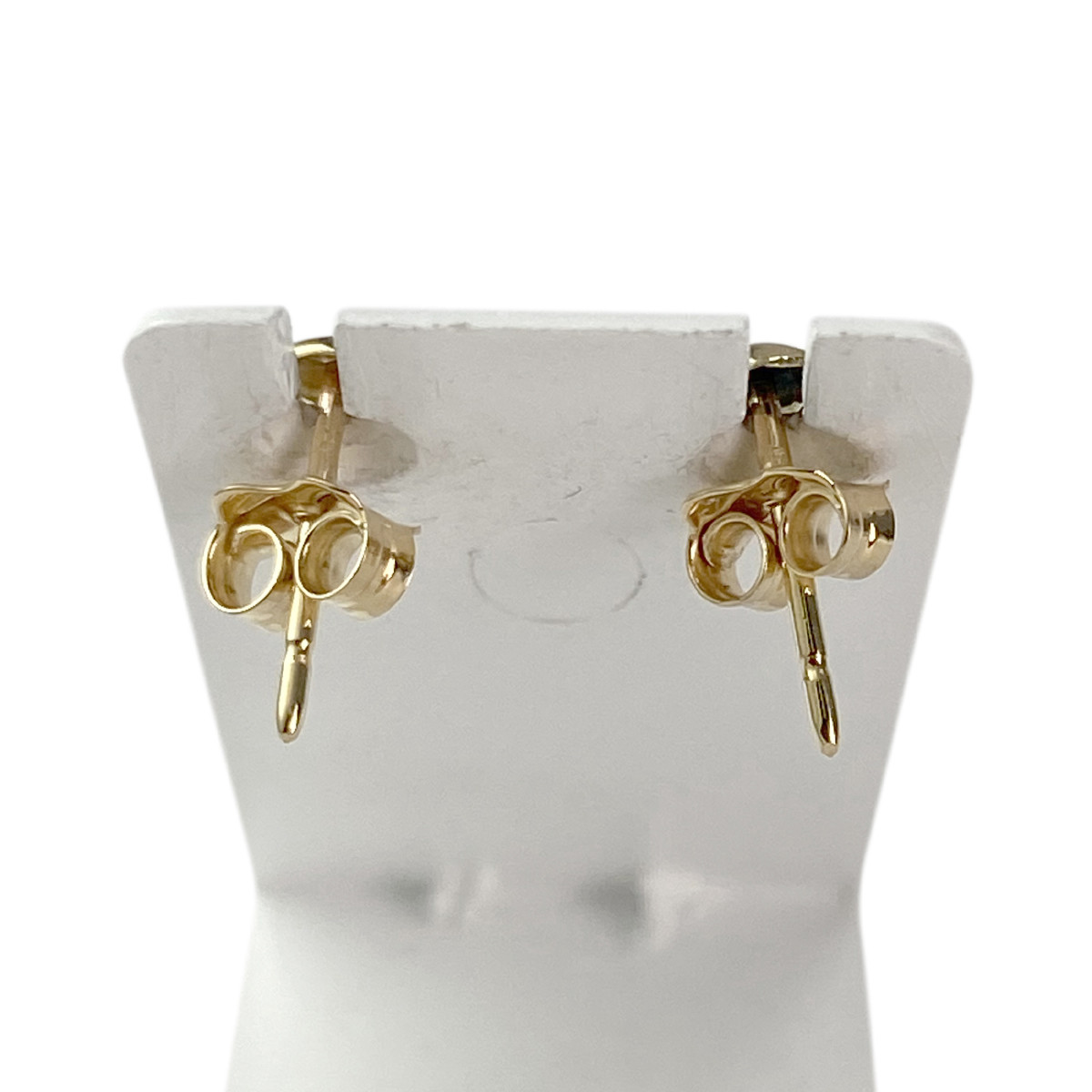 Boucles d'oreilles pendants d'occasion or 750 jaune zirconias - vue 3
