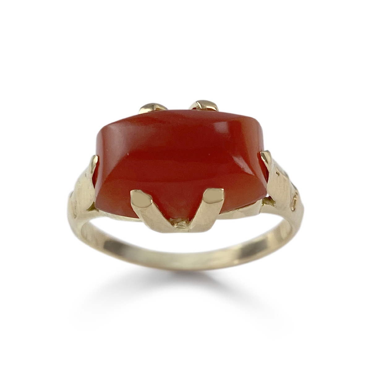 Bague d'occasion or 750 jaune cornaline
