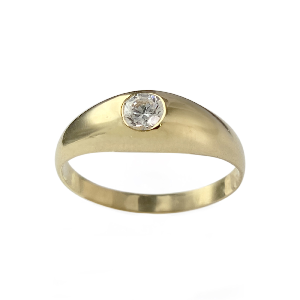 Bague d'occasion or 750 jaune zirconia