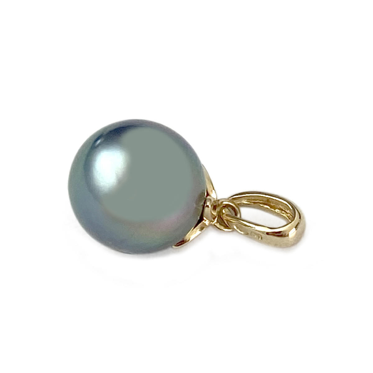 Pendentif d'occasion or 750 jaune perle de tahiti - vue 2