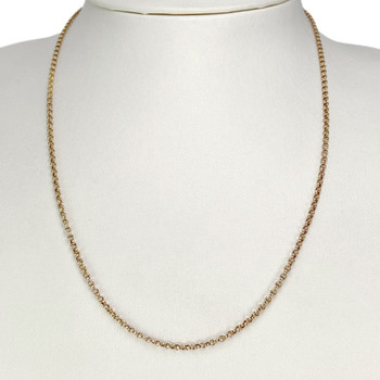 Chaîne d'occasion or 750 jaune maille jaseron 48,5 cm