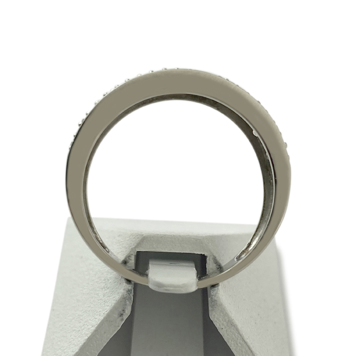 Bague d'occasion or 750 blanc diamants - vue 3