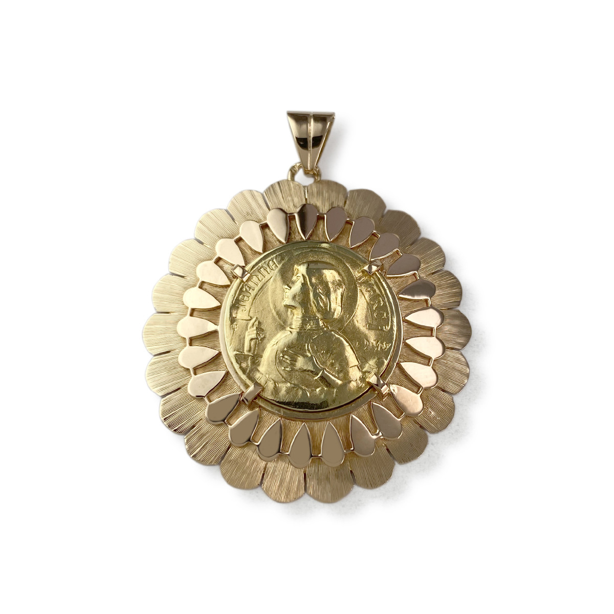 Pendentif d'occasion or 750 jaune porte pièce