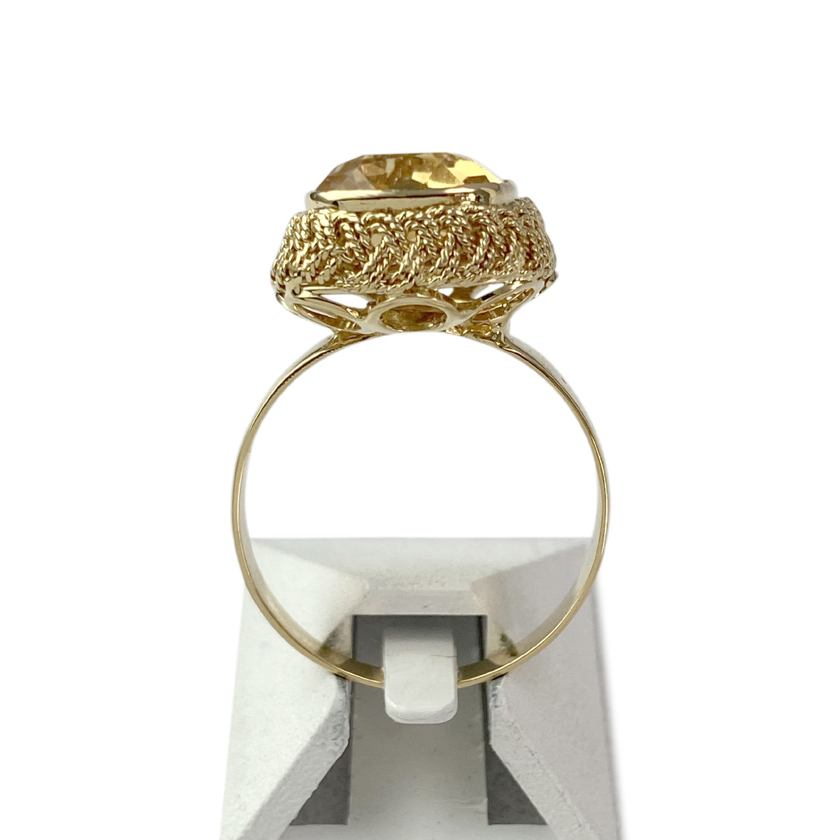 Bague d'occasion or 750 jaune citrine - vue 3