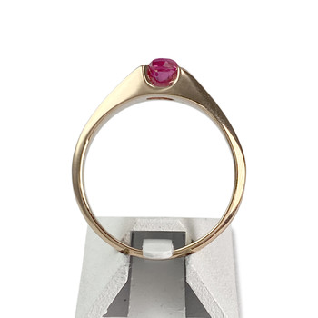 Bague d'occasion or 750 jaune corindon synthétique