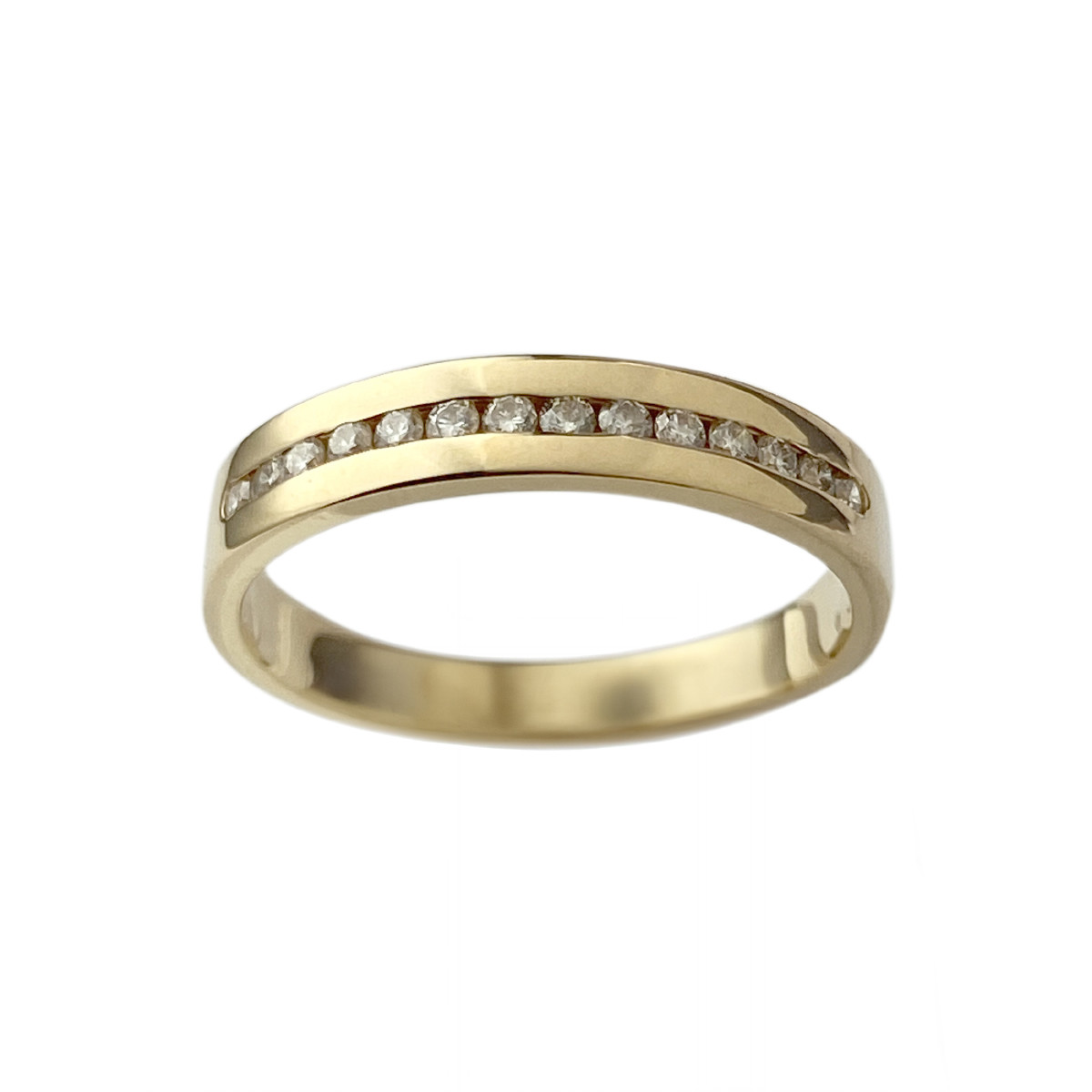 Bague d'occasion or 750 jaune diamants