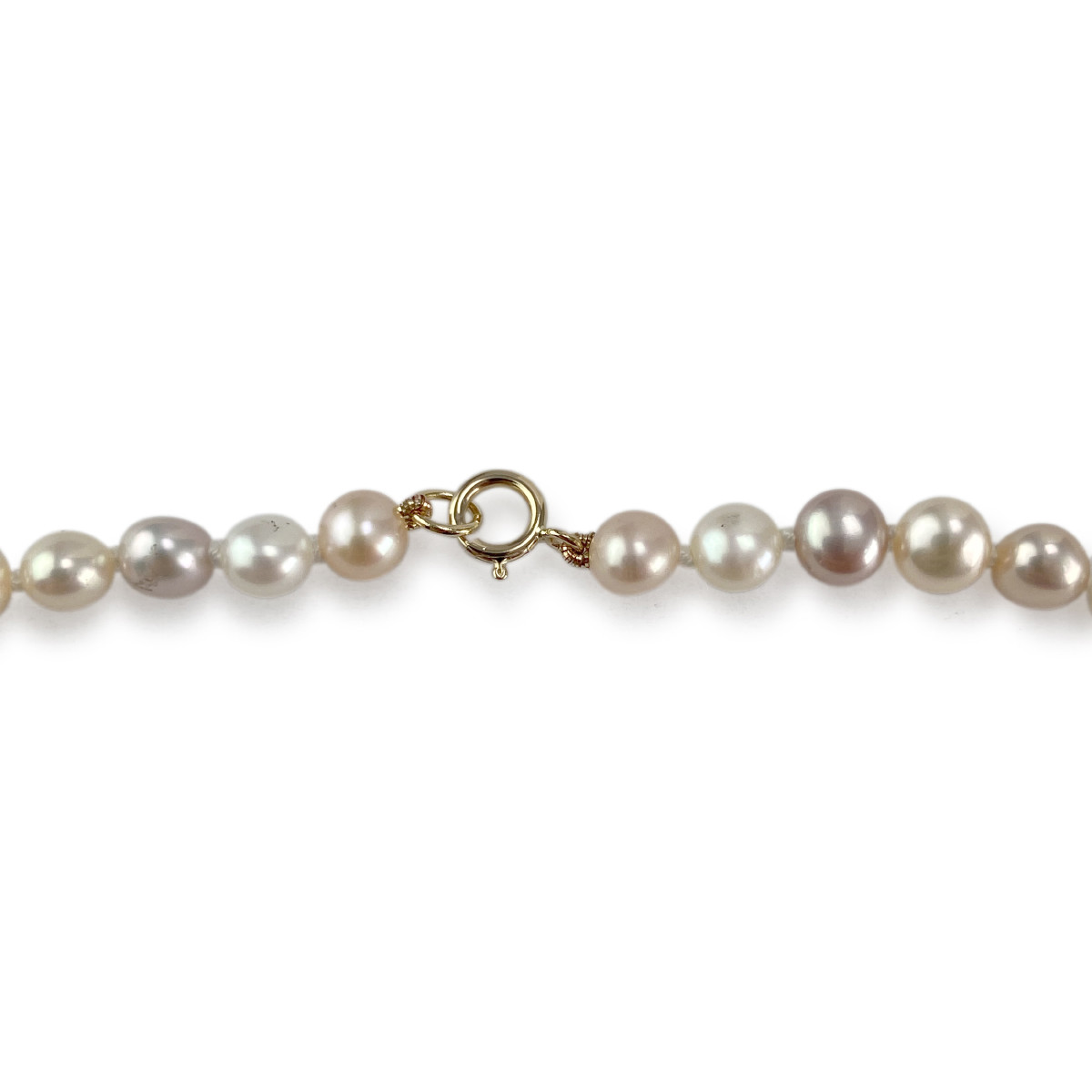 Collier d'occasion or 750 jaune perles de culture 41,5 cm - vue 3