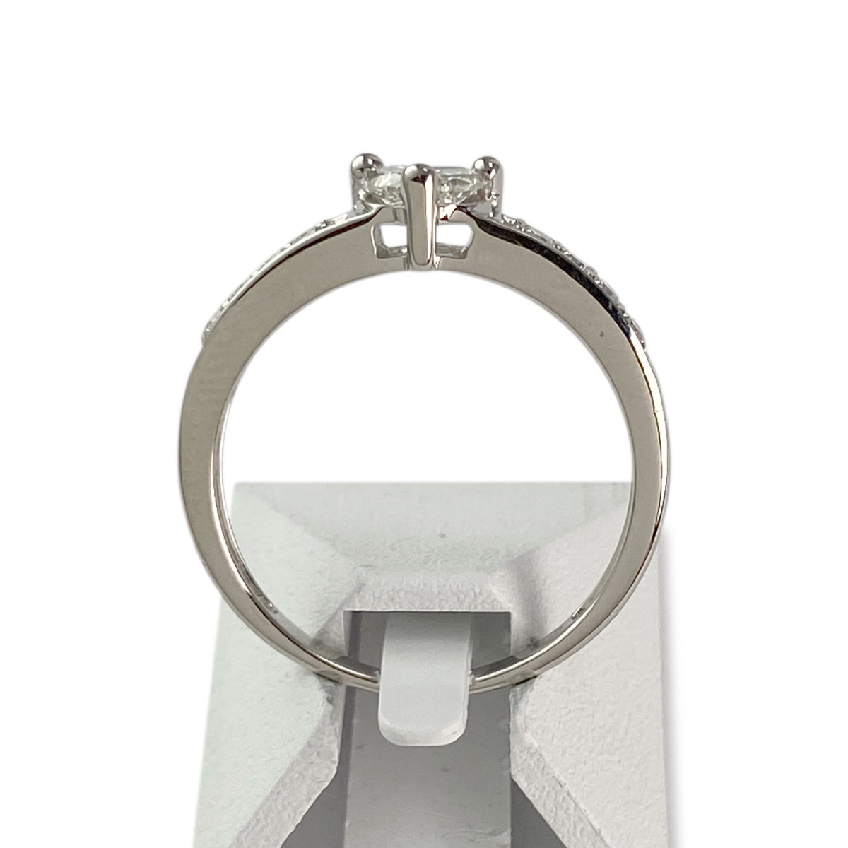 Bague d'occasion or 750 blanc diamants - vue 3