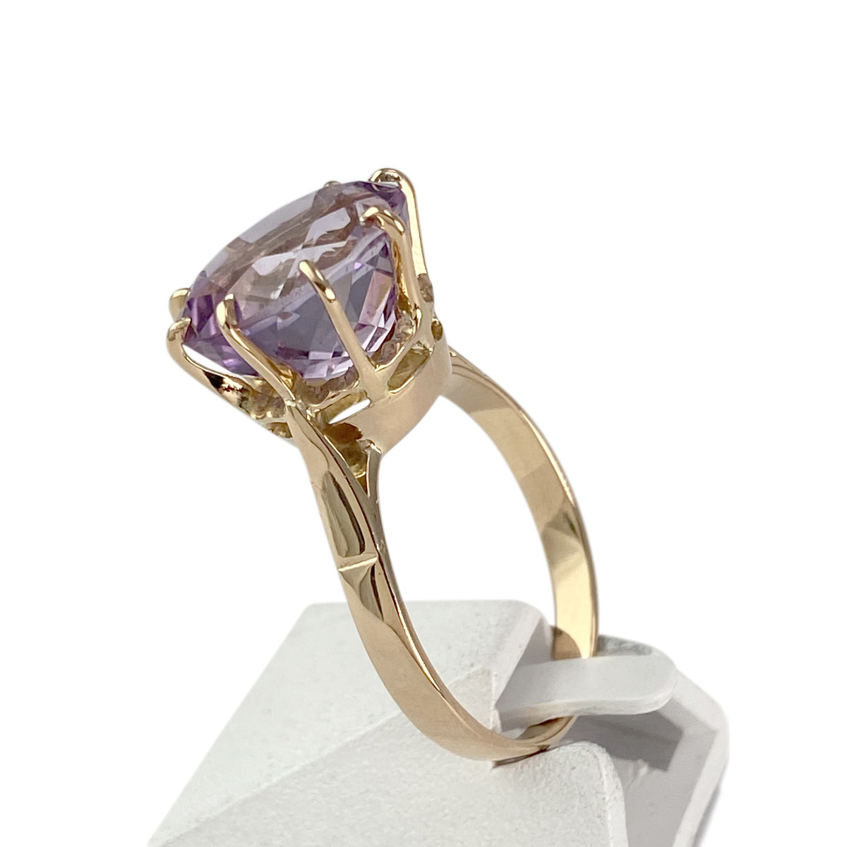 Bague d'occasion or 750 jaune améthyste - vue 2