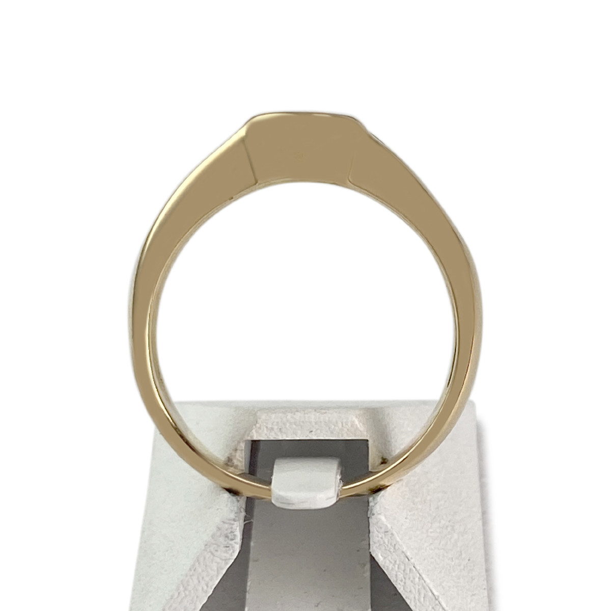 Bague d'occasion or 750 jaune saphir diamants - vue 3