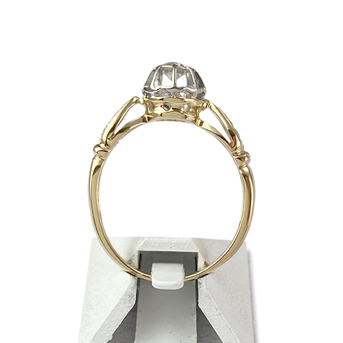 Bague d'occasion 2 ors 750 diamants - vue 3