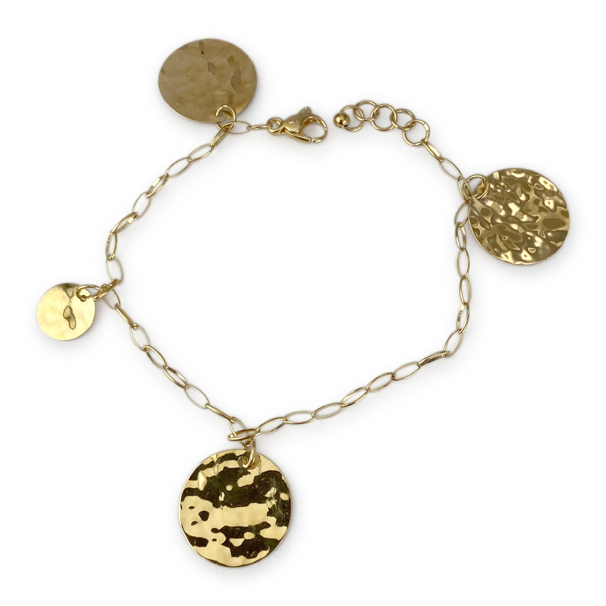 Bracelet d'occasion or 750 jaune maille fantaisie 20,5 cm - vue 2