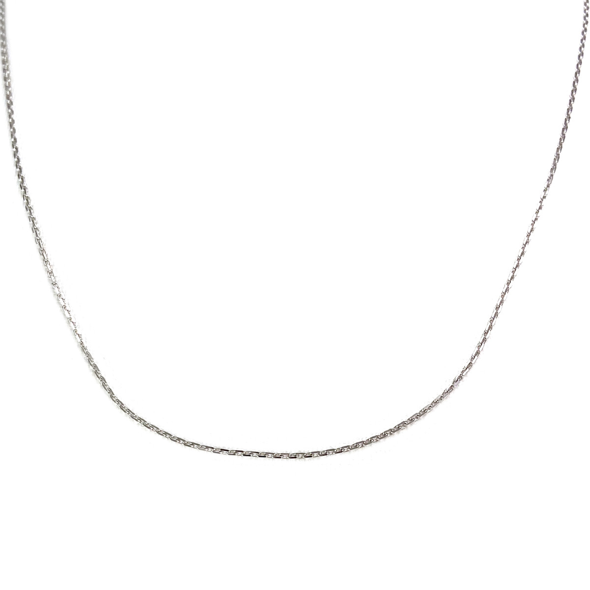 Chaîne d'occasion or 375 blanc maille forçat 40 cm