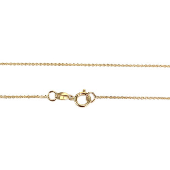 Secondhand necklace gold 750 2 tones mesh jaseron diamonds sapphires 42 cm