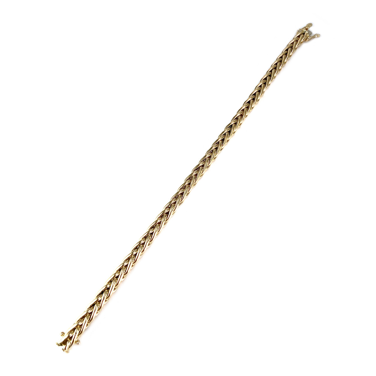 Bracelet d'occasion or 750 jaune maille palmier 20 cm - vue 2