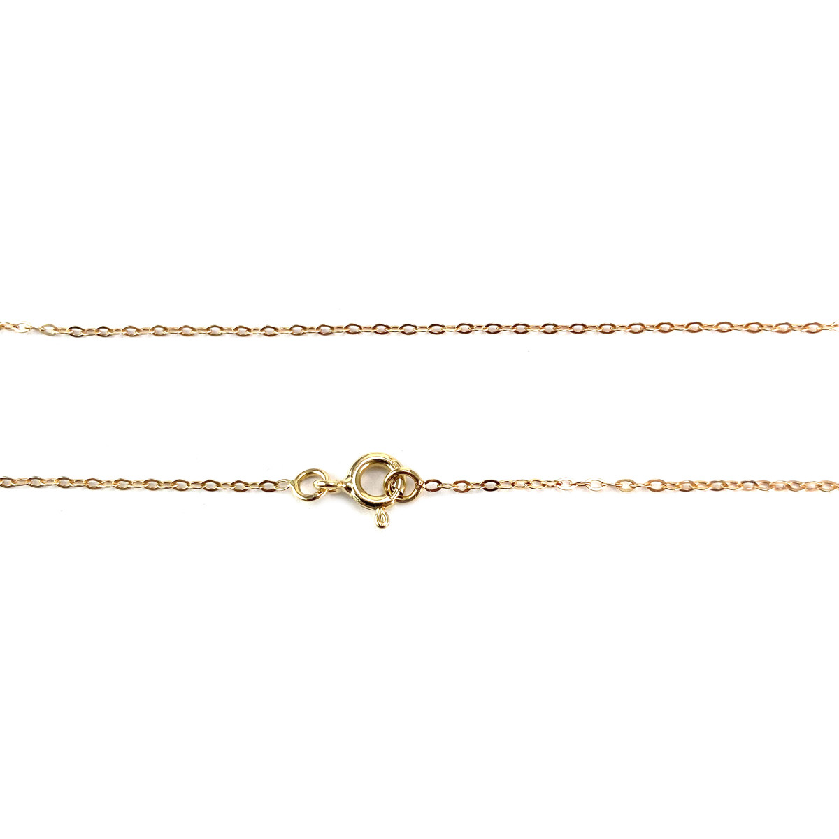 Collier d'occasion or 750 jaune maille fantaisie zirconias hématites 42 cm - vue 3