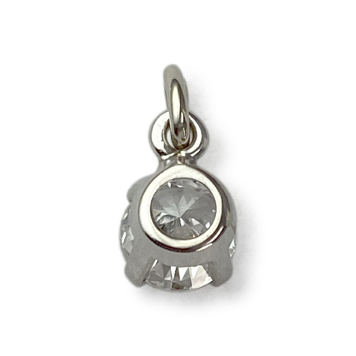 Pendentif d'occasion or 750 blanc diamant - vue 3
