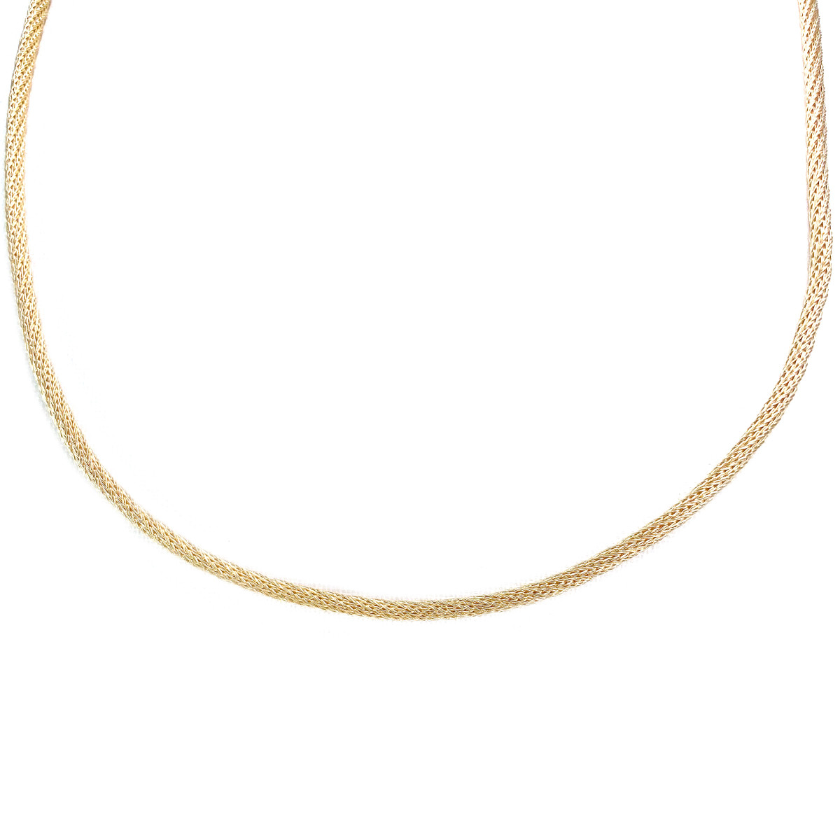 Collier d'occasion or 750 jaune maille fantaisie 45 cm