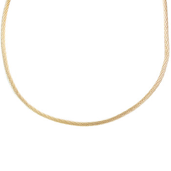 Collier d'occasion or 750 jaune maille fantaisie 45 cm