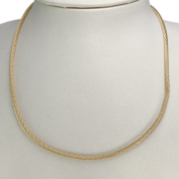 Collier d'occasion or 750 jaune maille fantaisie 45 cm