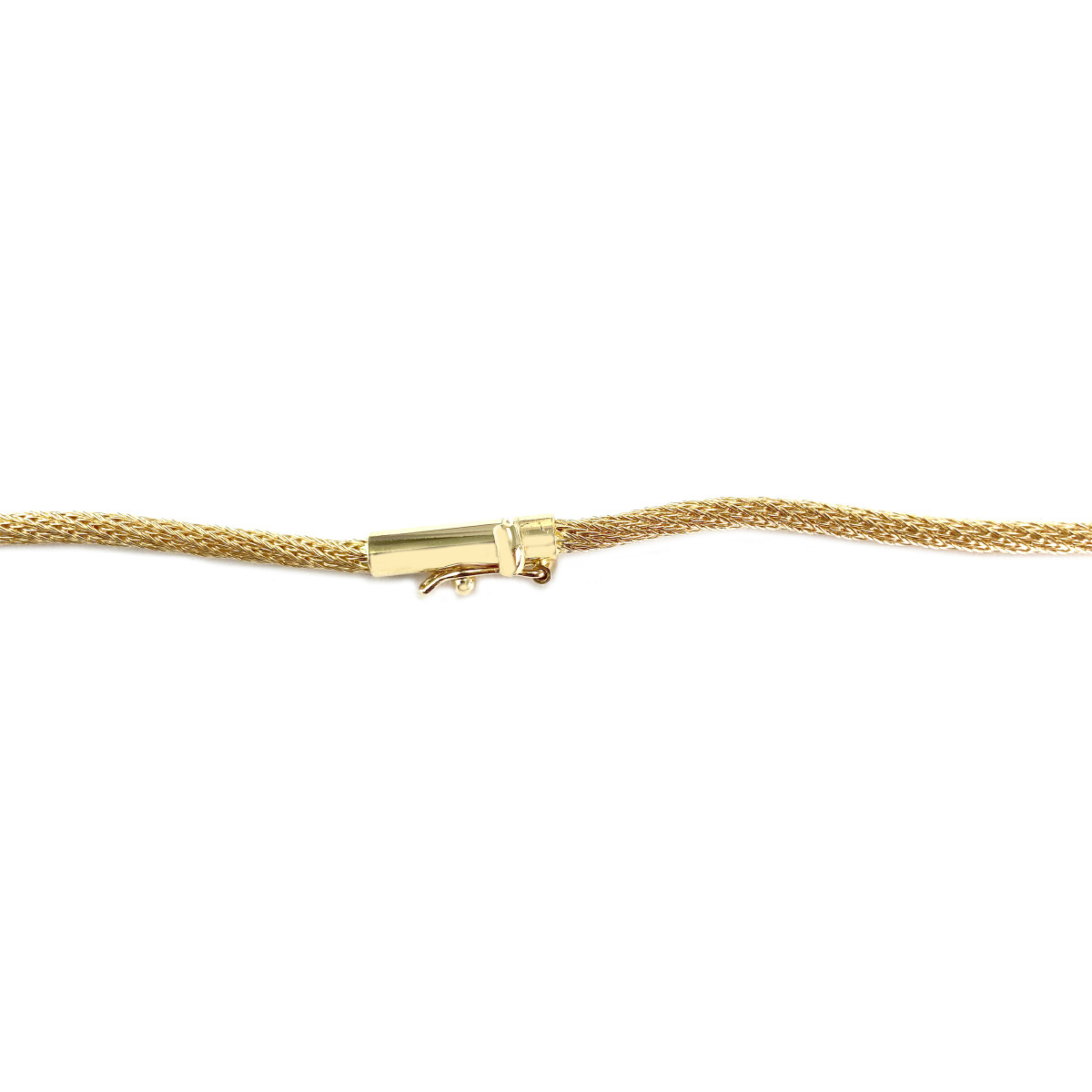 Collier d'occasion or 750 jaune maille fantaisie 45 cm - vue 3