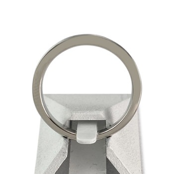 Bague demi tour d'occasion or 750 blanc diamants