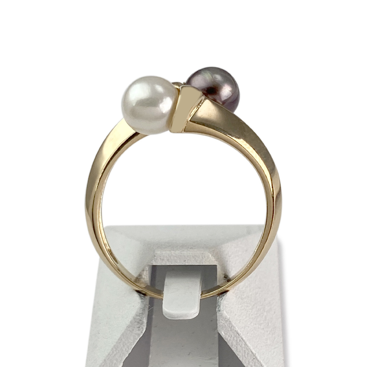 Bague d'occasion or 750 jaune perles de culture - vue 3