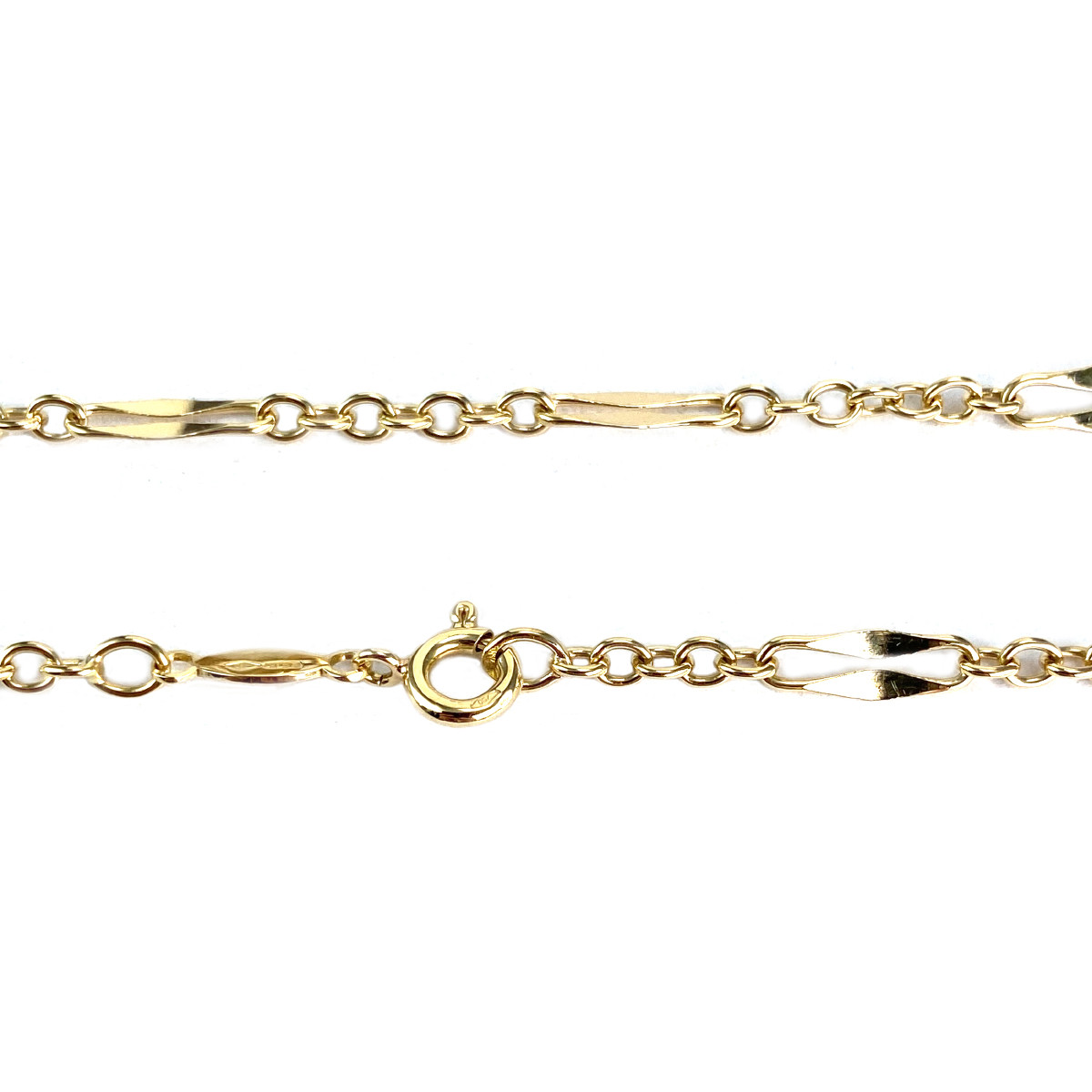 Collier d'occasion or 750 jaune maille fantaisie 46,5 cm - vue 3