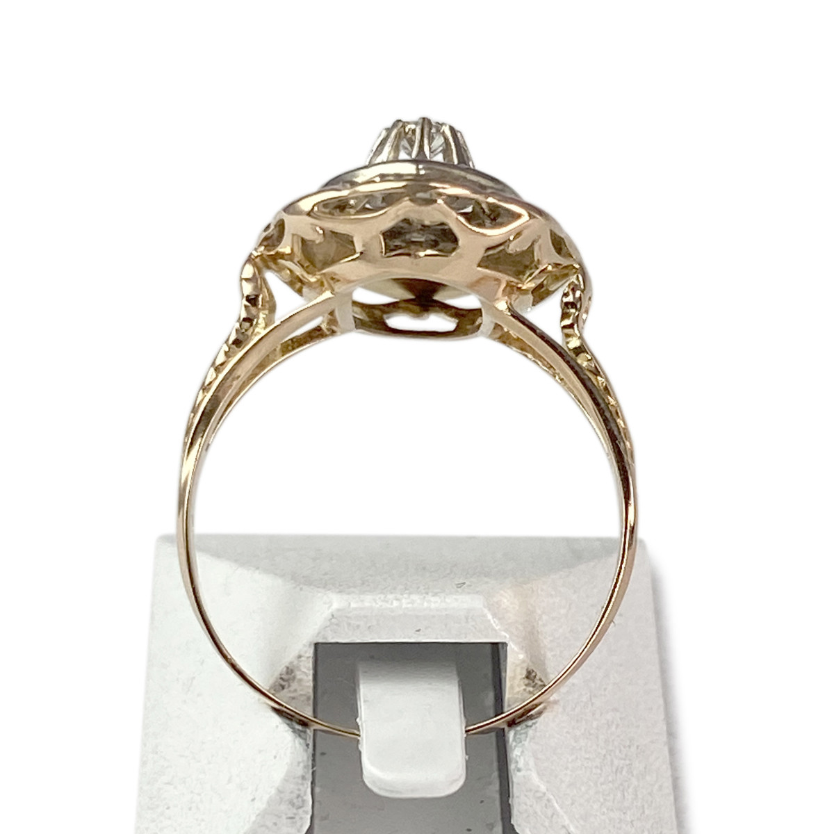 Bague d'occasion 2 ors 750 diamants - vue 3
