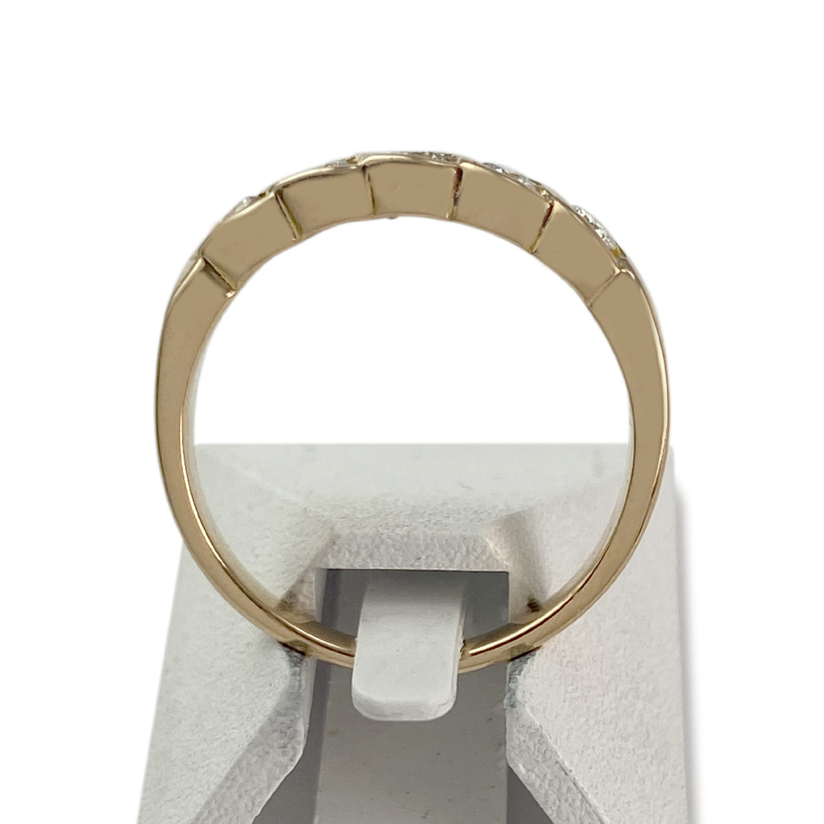 Bague d'occasion or 750 jaune diamants - vue 3