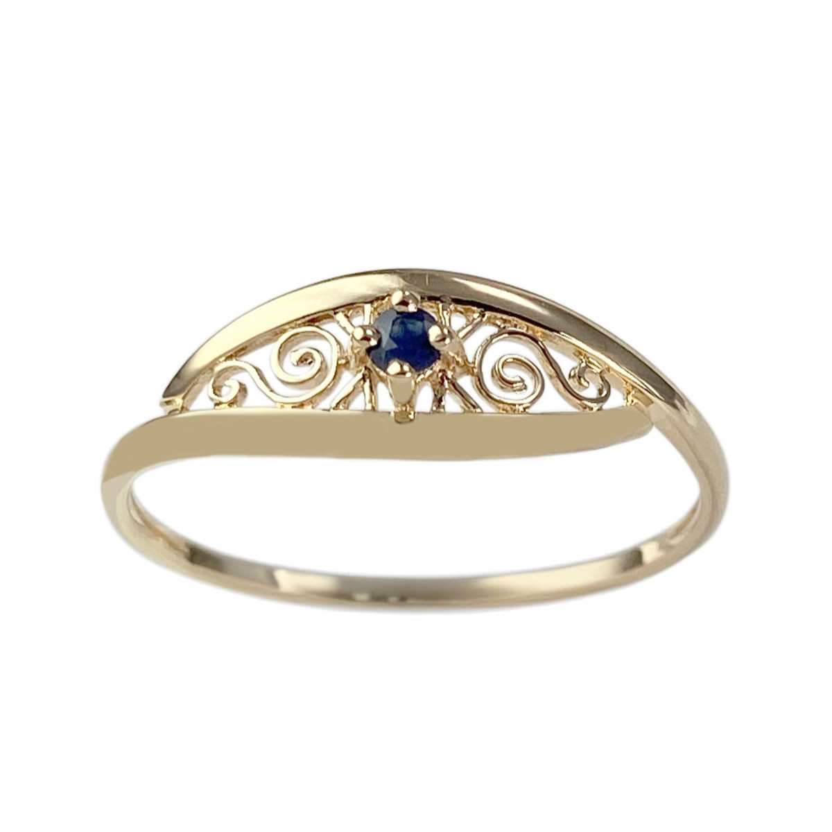 Bague d'occasion or 750 jaune saphir