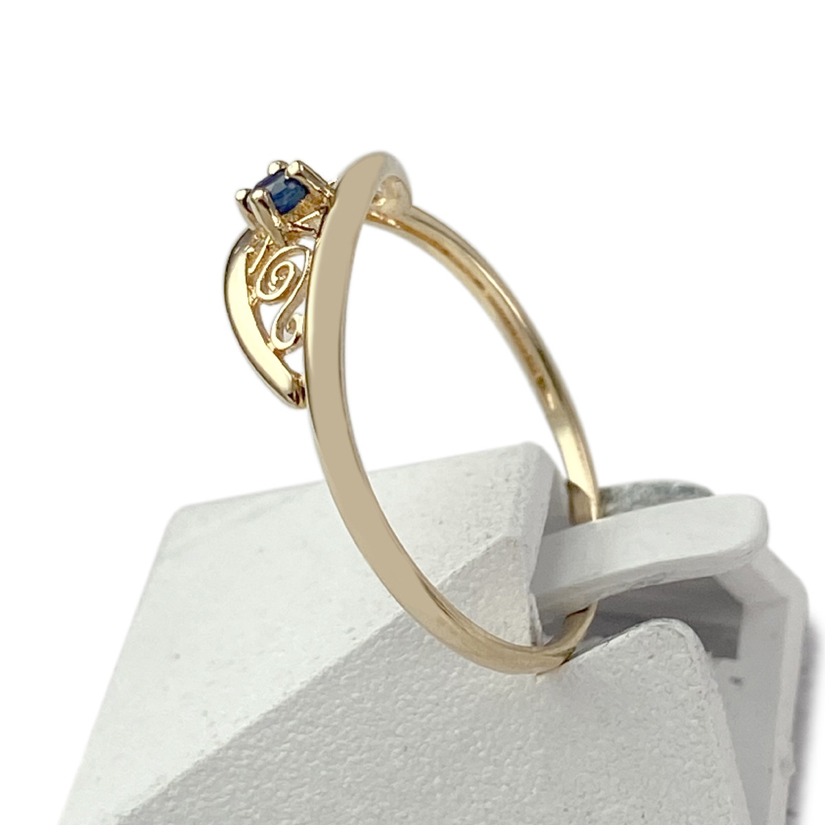 Bague d'occasion or 750 jaune saphir - vue 2