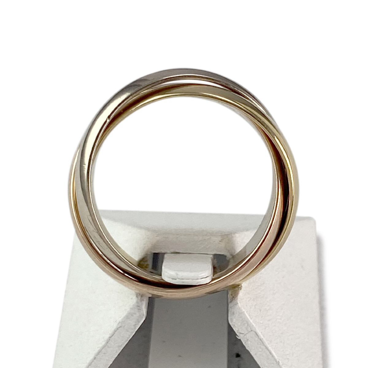 Bague trinity cartier d'occaison 3 ors 750 - vue 3