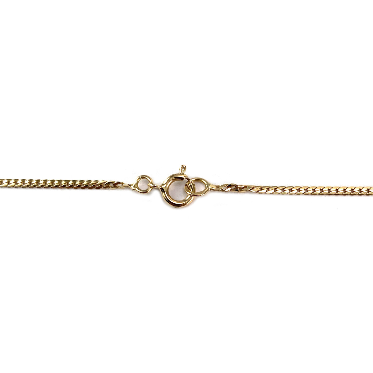 Collier d'occasion or 750 jaune maille anglaise saphir 44 cm - vue 3