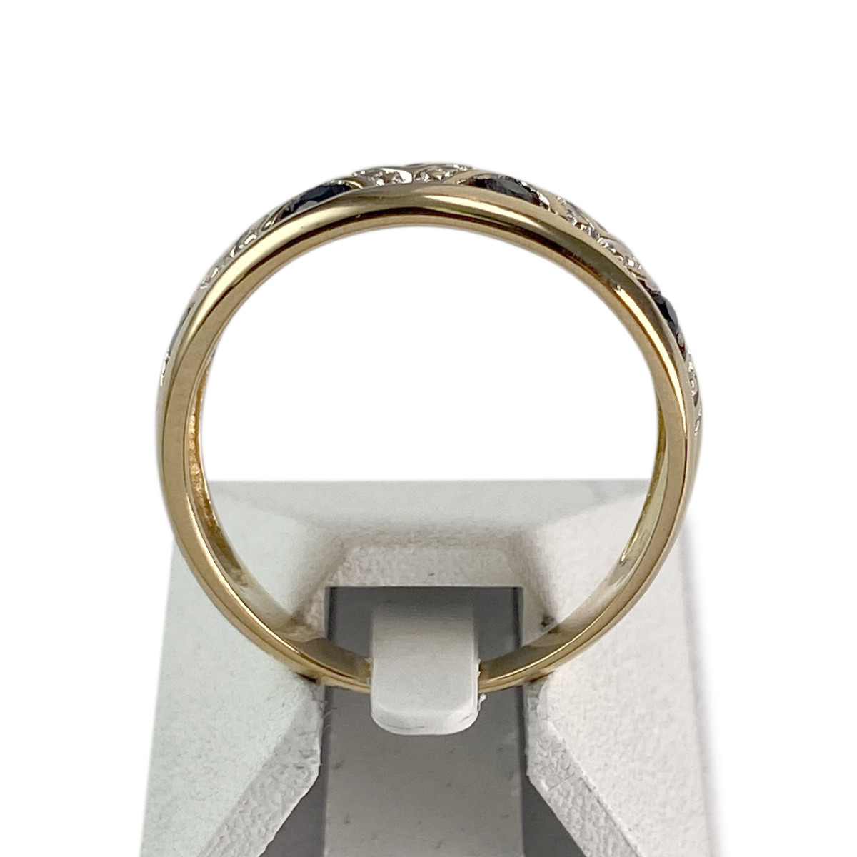 Bague d'occasion or 750 jaune saphirs - vue 3