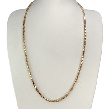 Collier d'occasion or 750 jaune maille popcorn 61,5 cm