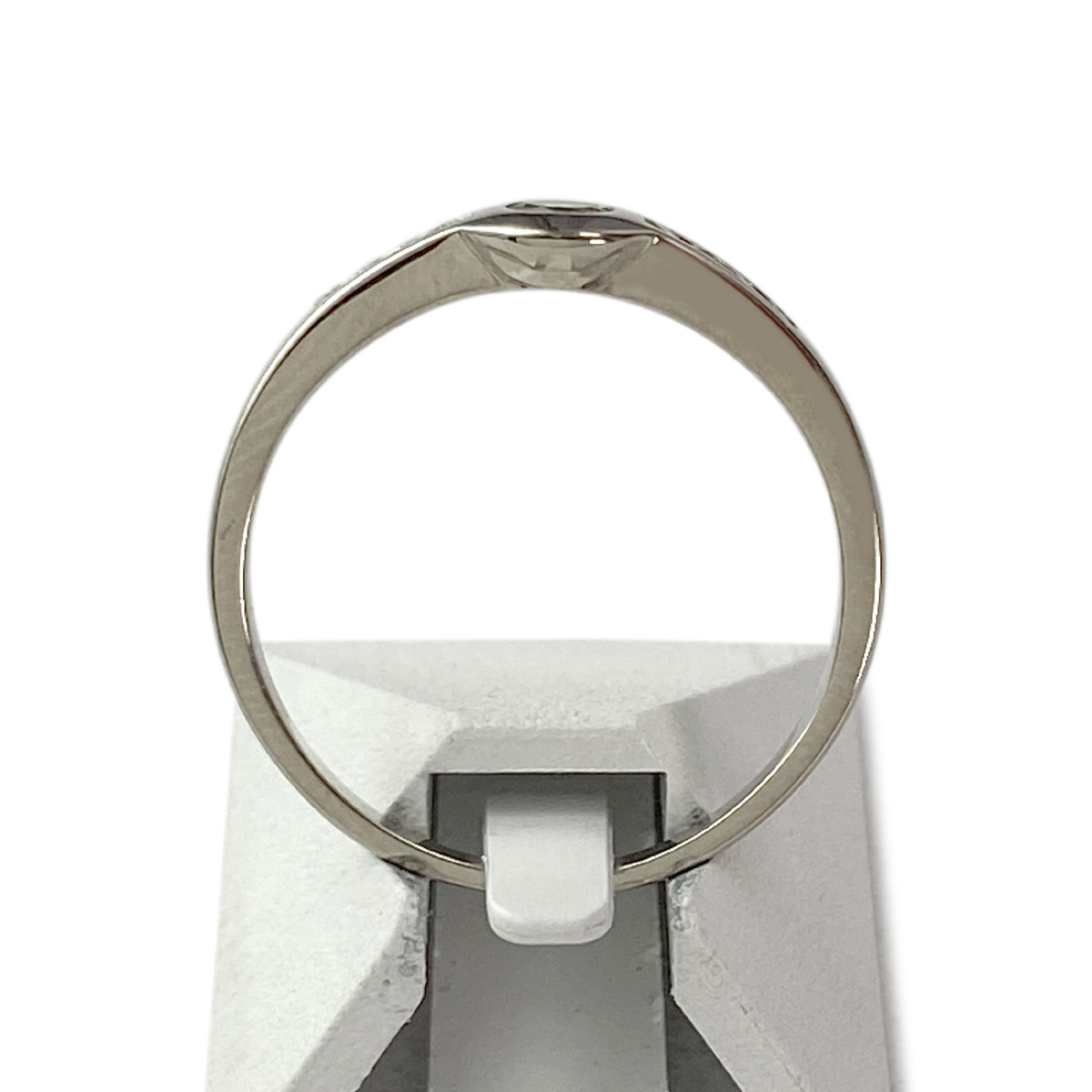 Bague d'occasion or 750 blanc diamants - vue 3